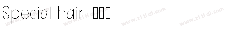 Special hair字体转换